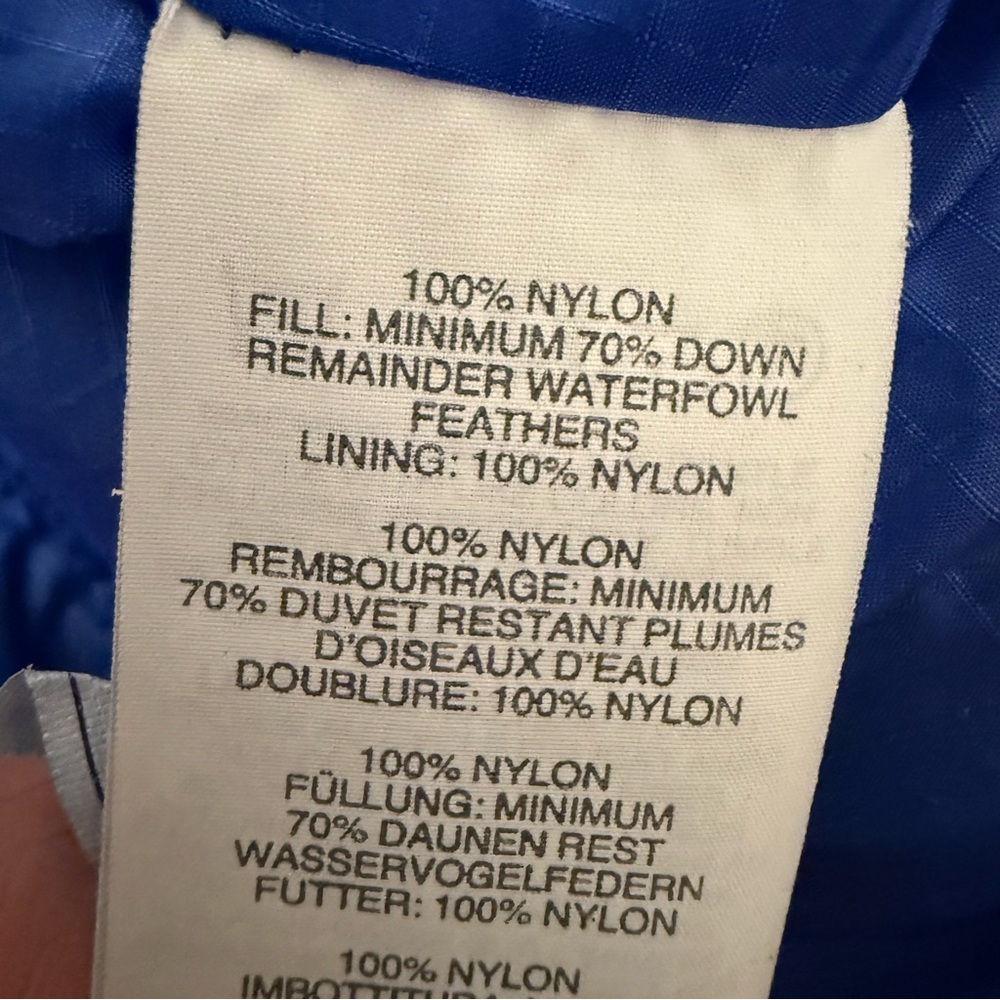 J. Crew Women’s Royal Blue Lightweight Down Puffer Jacket Insulated Size XS - Picture 6 of 7